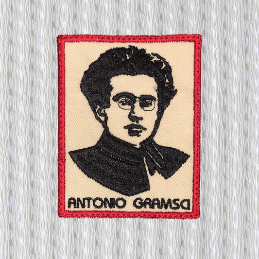 Antonio Gramsci Patch, Minimal Portrait Embroidery, Italian Intellectual Patch, Political Thinker, Communist thinker, Iron On Patch