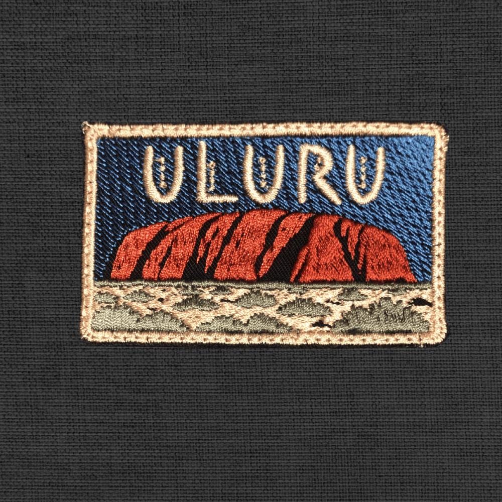 Uluru Patch Australia Iron On Embroidered Badge Ayers Rock Travel Souvenir Desert Patch Backpack Jacket
