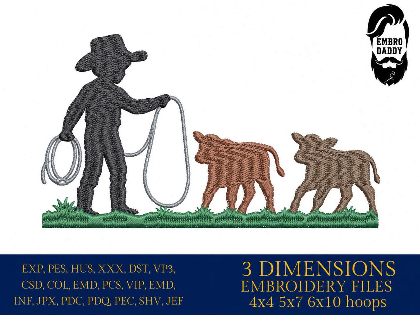 Machine Embroidery files, rider, Western, cowboy kneeling cross, Cowboy Life, Country, PES, DST, xxx, hus & more