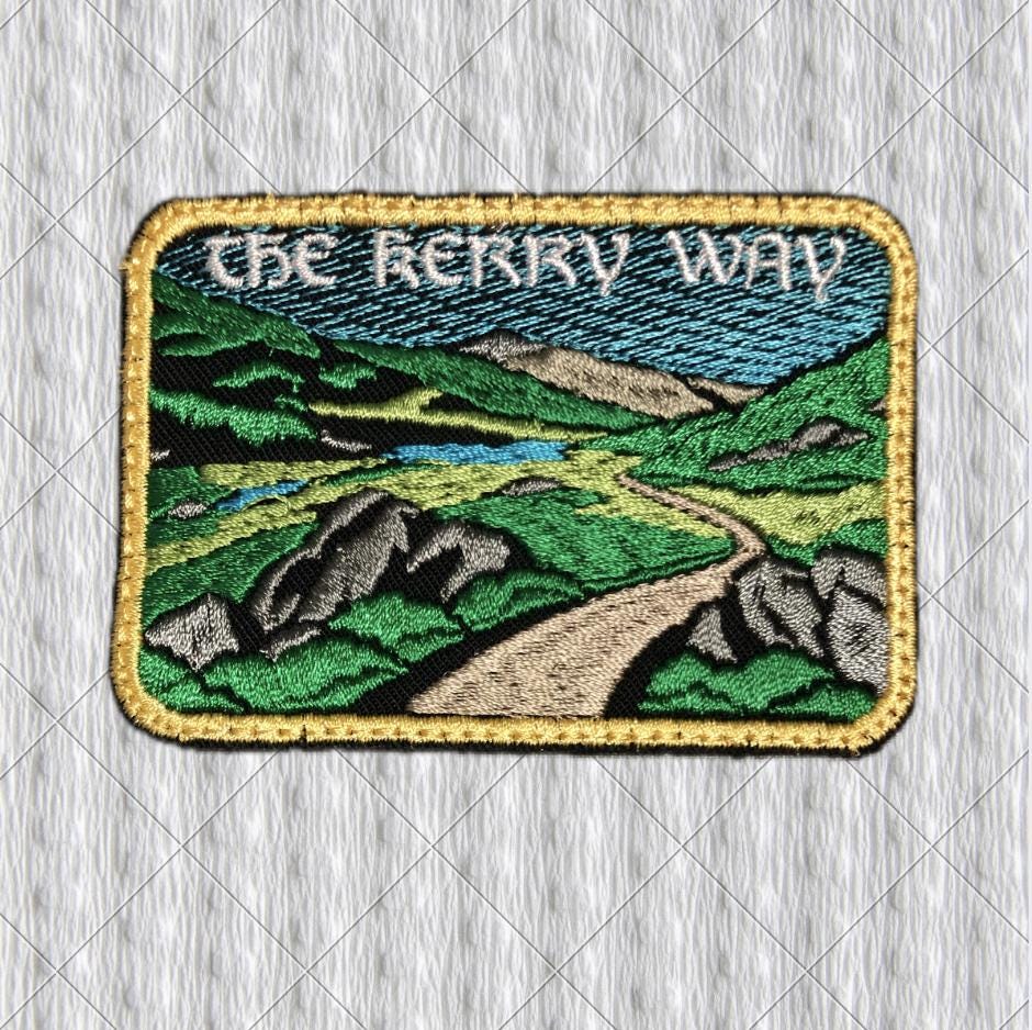 Kerry Way Patch, Black Valley Ireland Embroidered Patch, Irish Hiking Trail Badge, County Kerry Travel Patch, Backpack Trekking Patch