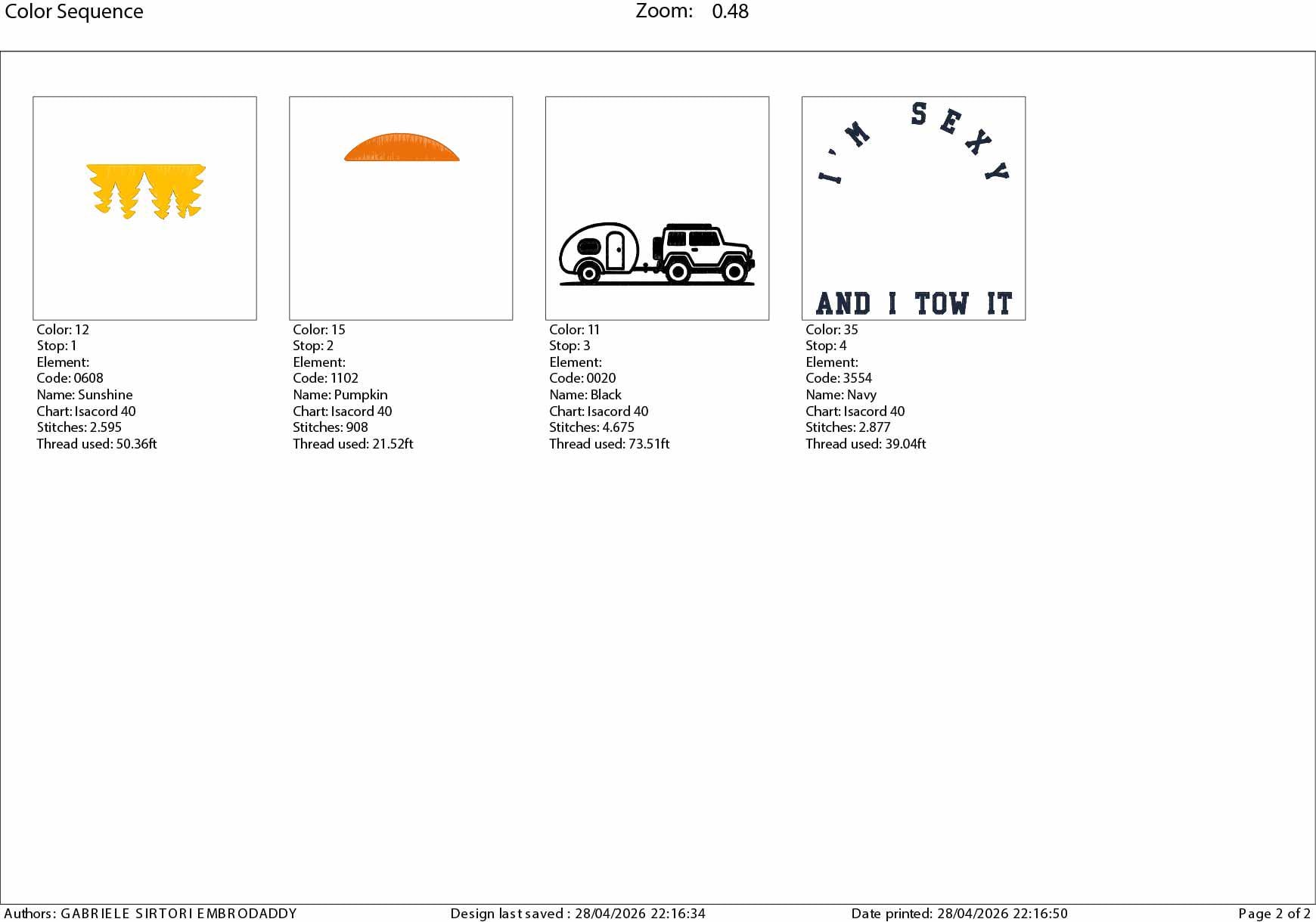 Machine Embroidery files, I'm Sexy And I Tow It, Retro RV Camping Camp RV life lover embroidery design PES, hus, dst, vp3 & more