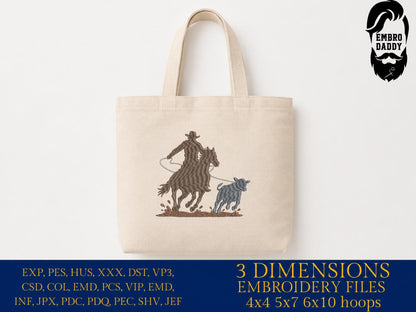 Machine Embroidery files, rider, Western, cowboy lasso, Cowboy Life, Country, PES, DST, xxx, hus & more