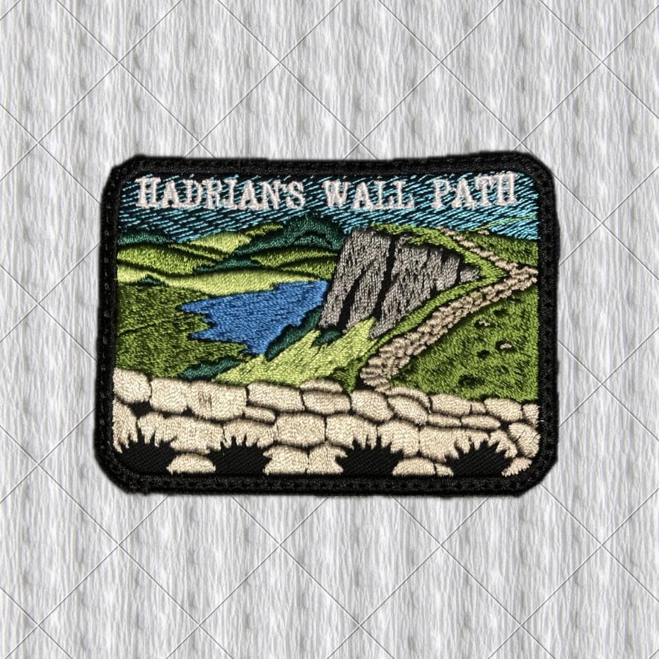 Hadrian’s Wall Path Patch, England Hiking Trail Badge, Roman Wall Walking Route Embroidered Patch, Northumberland Travel Souvenir