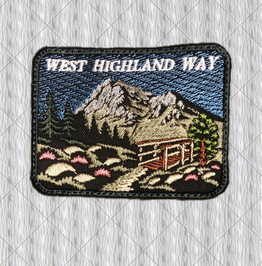 West Highland Way Patch, Devil’s Staircase Scotland Hiking Patch, Scottish Highlands Trail Badge, Backpack Patch, Walking Gift