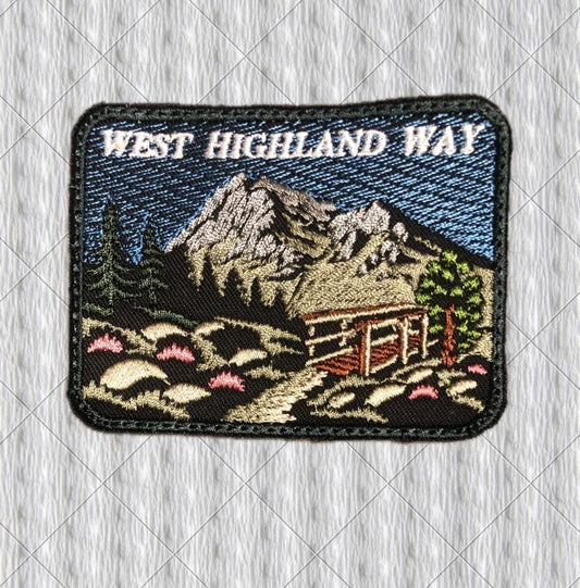 West Highland Way Patch, Devil’s Staircase Scotland Hiking Patch, Scottish Highlands Trail Badge, Backpack Patch, Walking Gift