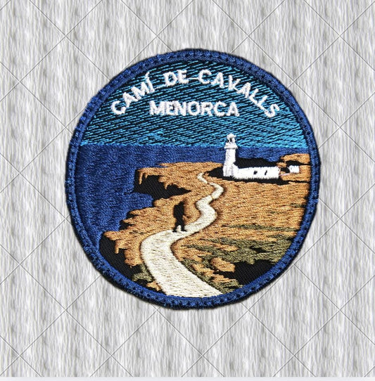 Camí de Cavalls Patch – Menorca Embroidered Patch – Mallorca Trail Souvenir – Hiking Badge – Spain Trekking Iron On