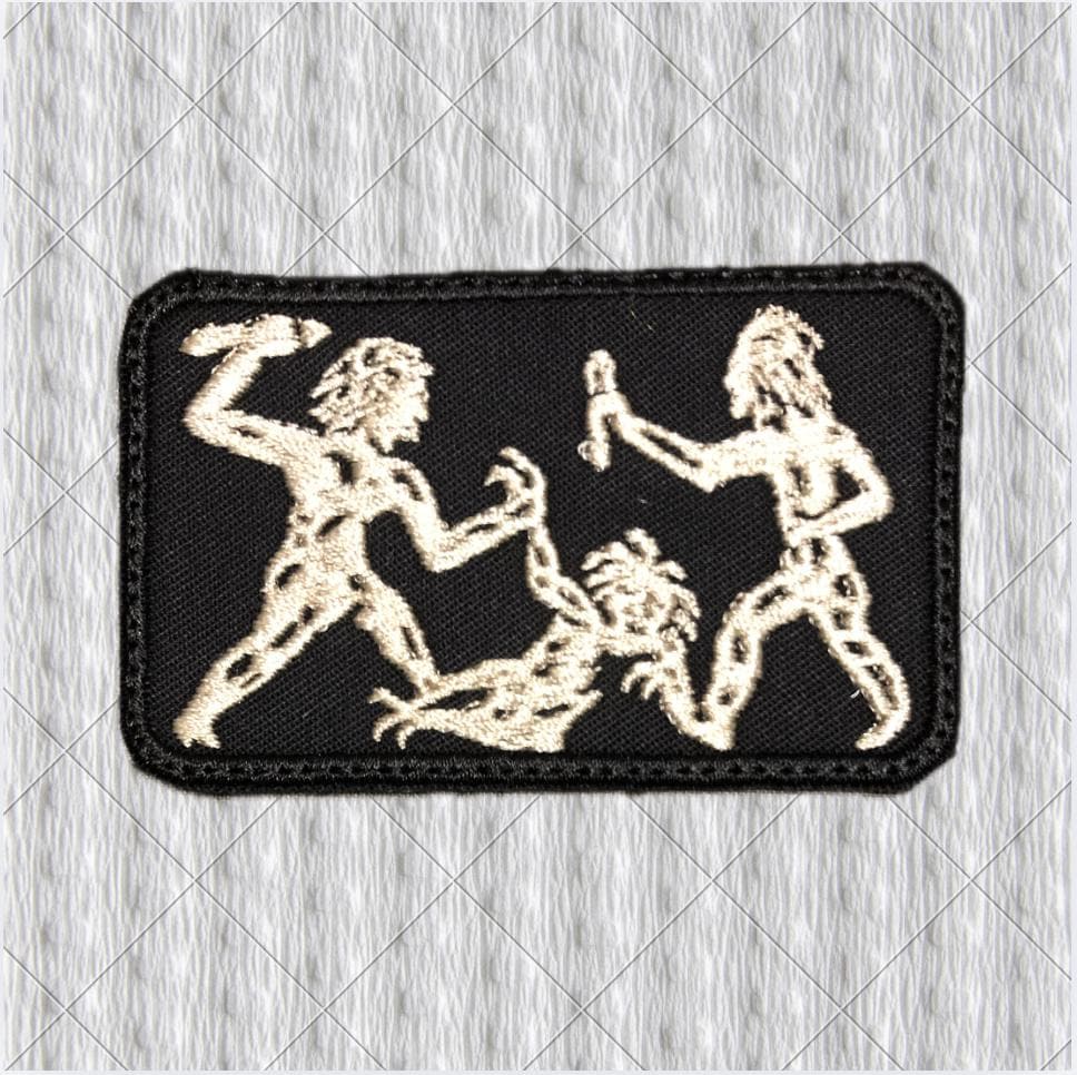 The Fall of Humbaba | Gilgamesh and Enkidu Embroidered Patch | Ancient Mesopotamian Art