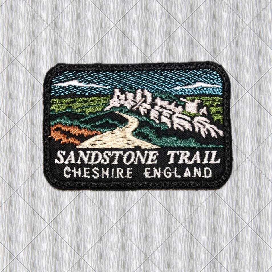 Sandstone Trail Embroidered Patch – Beeston Castle, Cheshire England
