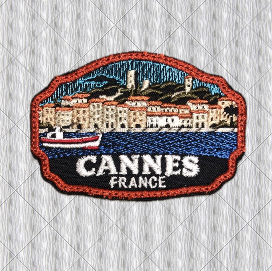 Provence Embroidered Patch, France Travel Patch, France Landscape Iron On Patch, Souvenir Badge, lavender Patch, Backpack Jacket