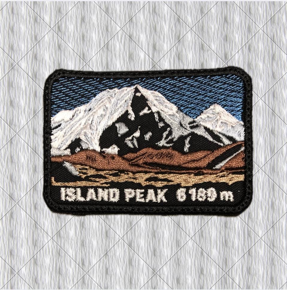 Island Peak 6189 m Embroidered Patch