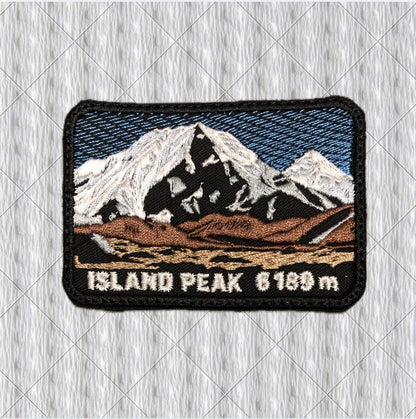 Island Peak 6189 m Embroidered Patch