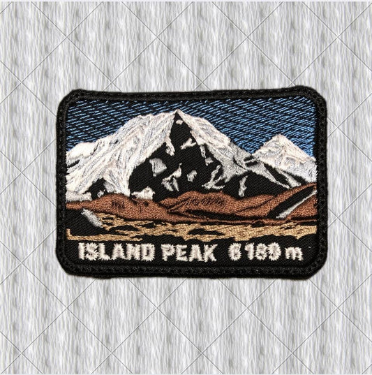 Island Peak 6189 m Embroidered Patch