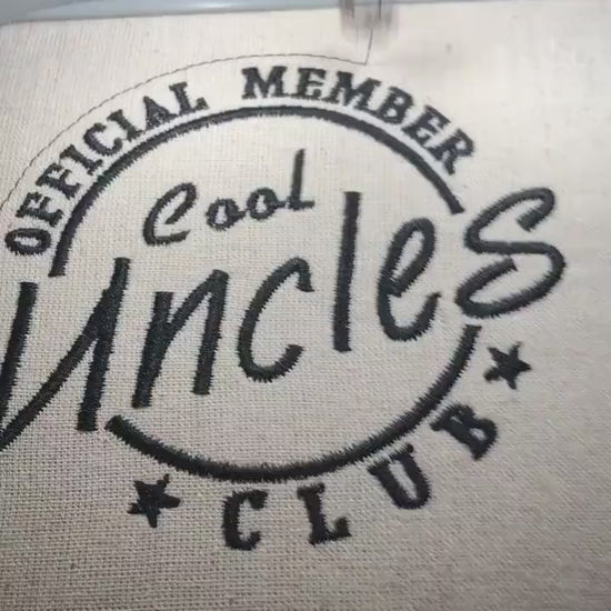 Machine Embroidery files, Official Member Cool Uncles Club dst PES, xxx, hus & more