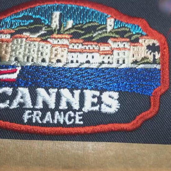 Provence Embroidered Patch, France Travel Patch, France Landscape Iron On Patch, Souvenir Badge, lavender Patch, Backpack Jacket