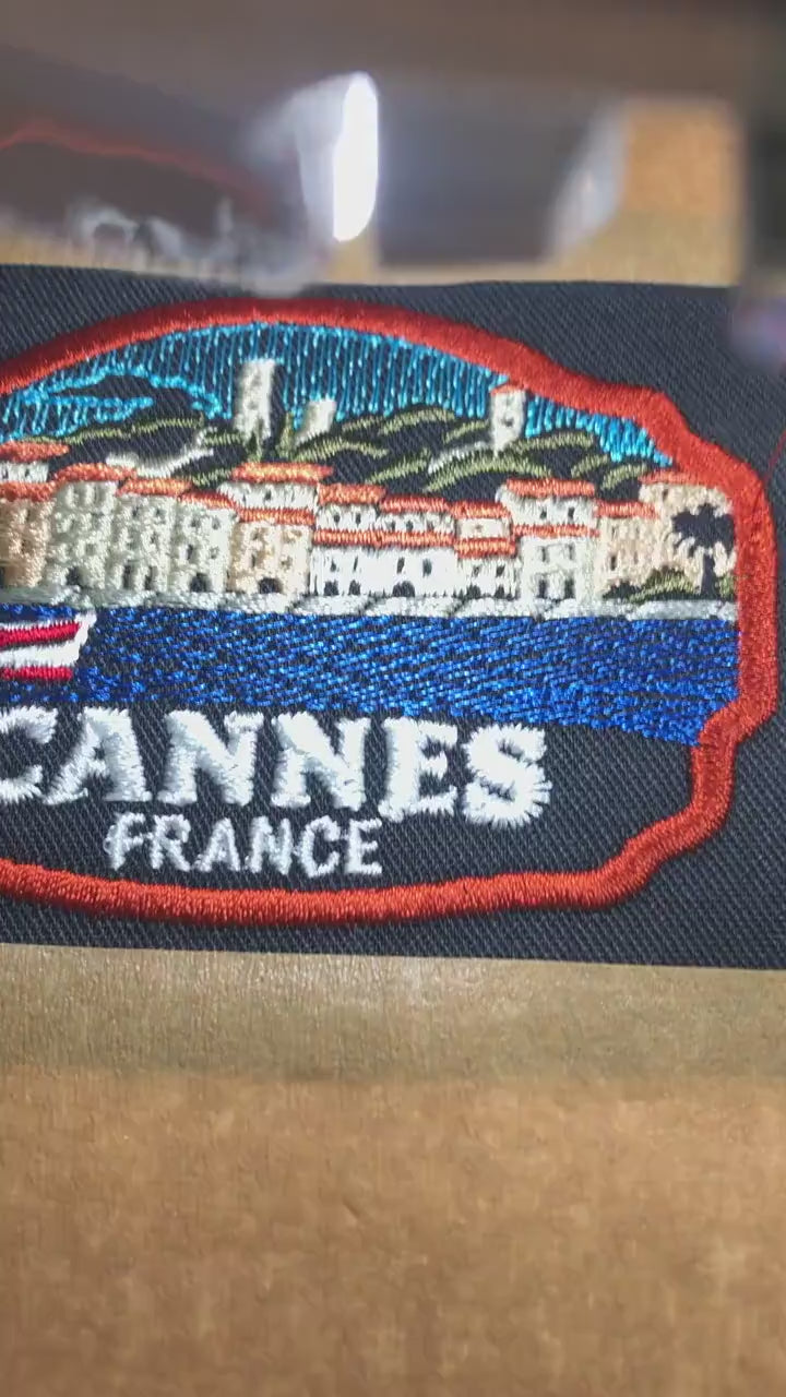 Provence Embroidered Patch, France Travel Patch, France Landscape Iron On Patch, Souvenir Badge, lavender Patch, Backpack Jacket