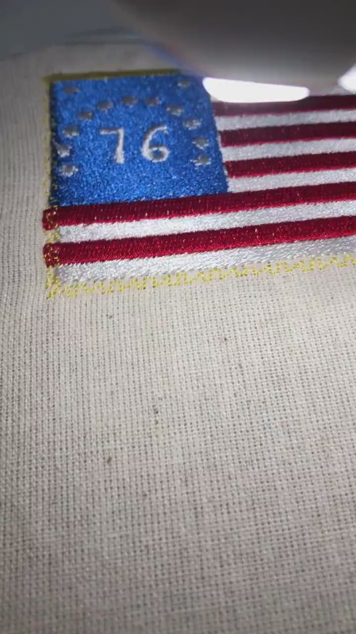 Machine Embroidery files, Bennington flag, Independence, 1776, DST, PES, xxx hus & more,