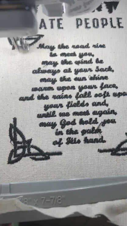 Machine Embroidery files, Irish Blessing, DST, PES, xxx, hus & more