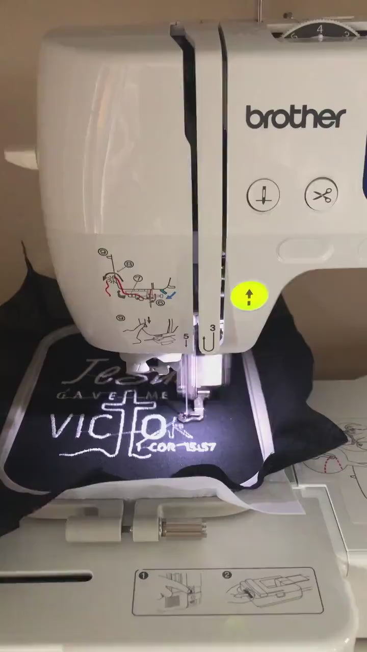 Machine Embroidery files, Jesus gave me the Victory, PES, DST, xxx, hus & more