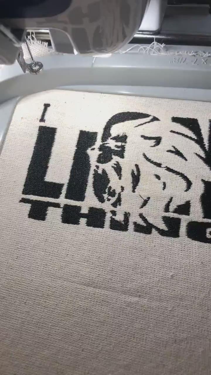 Machine Embroidery files, it's a lion thing, football gift idea PES, dst, xxx, hus & more