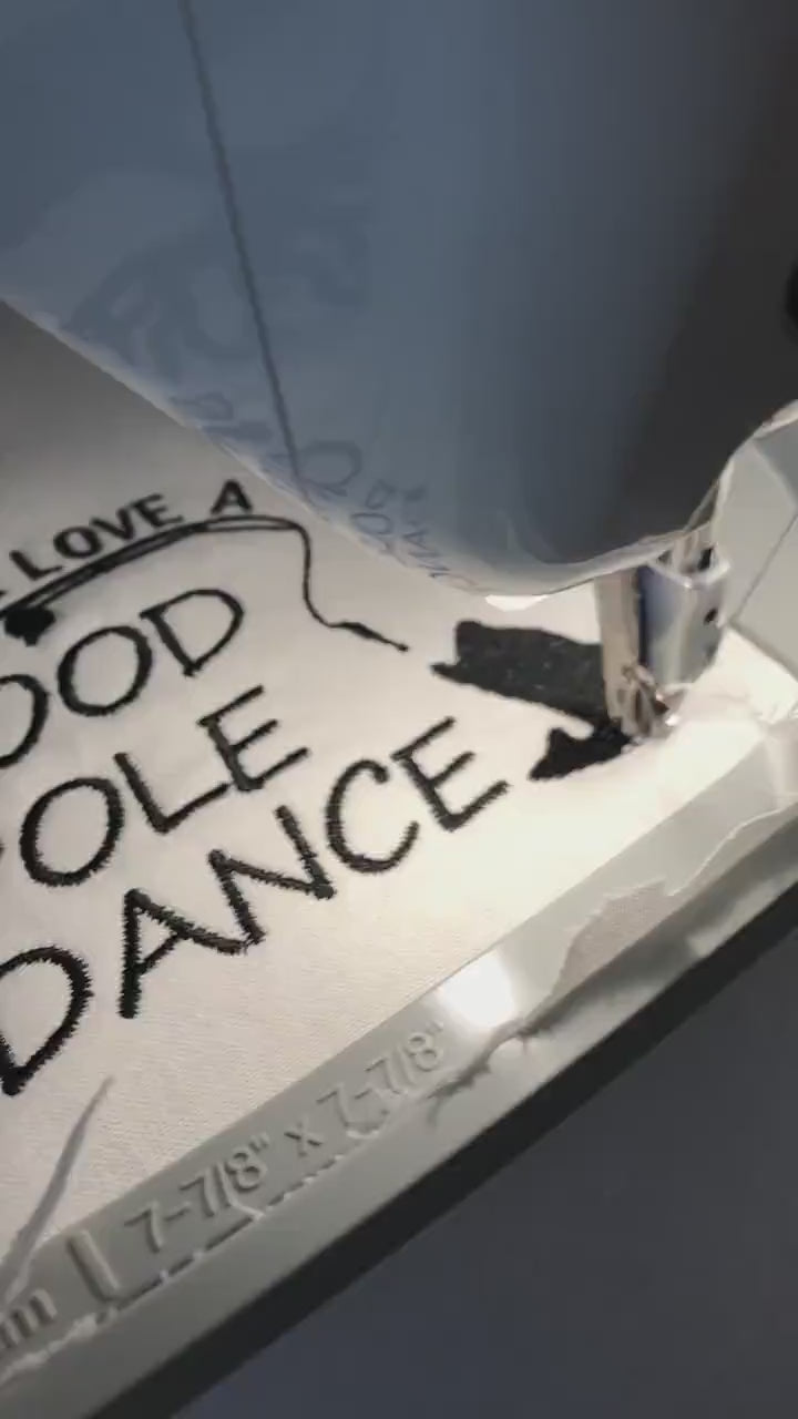Machine Embroidery files, gotta love a good pole dance, PES, DST, hus & more