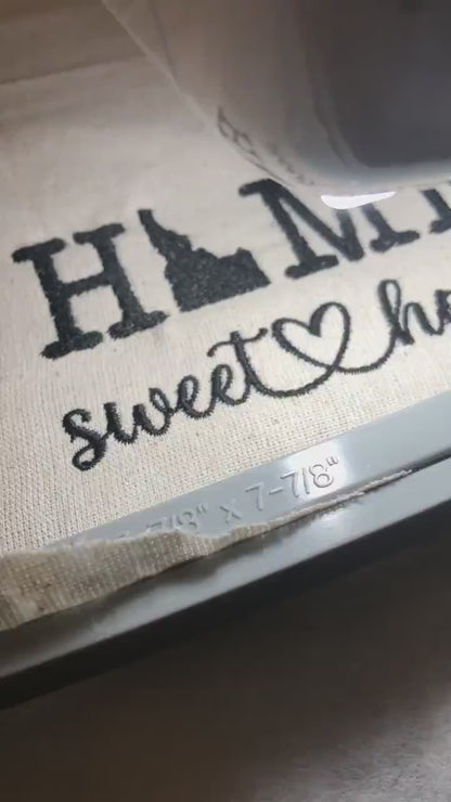 Machine Embroidery files, Idaho, sweet home, DST, PES, xxx hus & more,