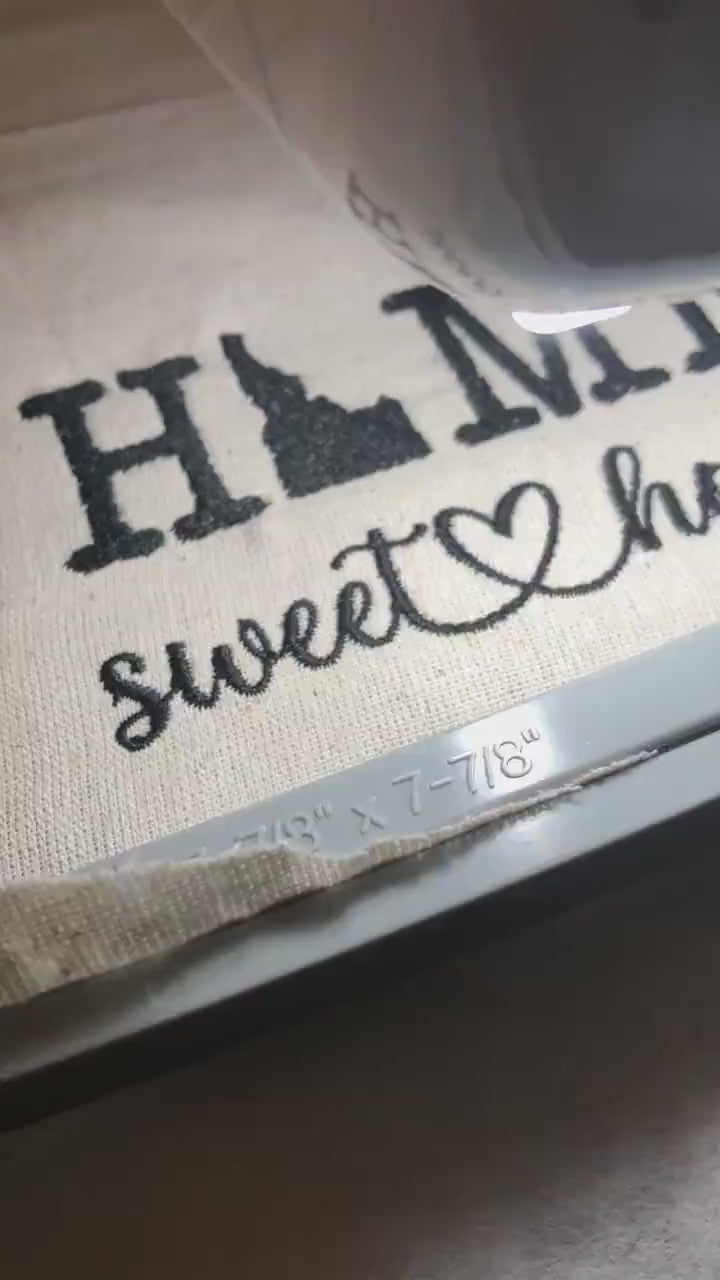 Machine Embroidery files, Idaho, sweet home, DST, PES, xxx hus & more,