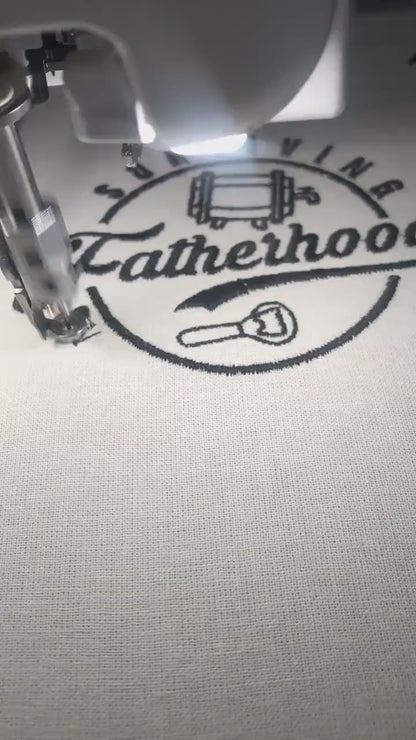 Machine Embroidery files,  surviving fatherhood one beer at a time , DST, PES, xxx, hus & more