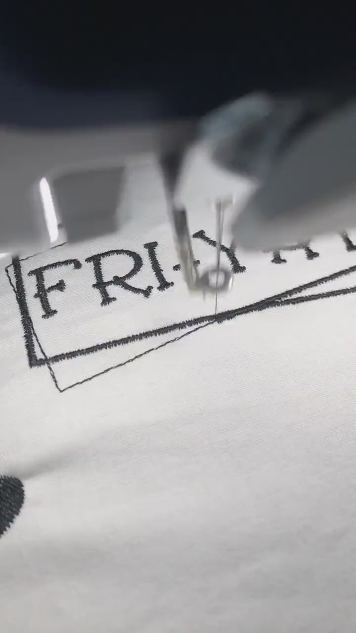 Machine Embroidery files, happy fri-yay, DST, PES, xxx, hus & more