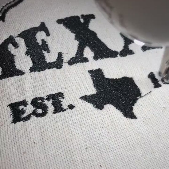 Machine Embroidery files, Texas est 1845, PES, DST, xxx, hus & more