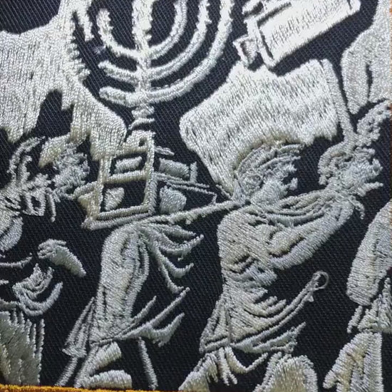 Arch of Titus Embroidered Patch, Menorah Relief, Ancient Rome, Roman History Gift, conquest of Jerusalem, destruction of the Second Temple