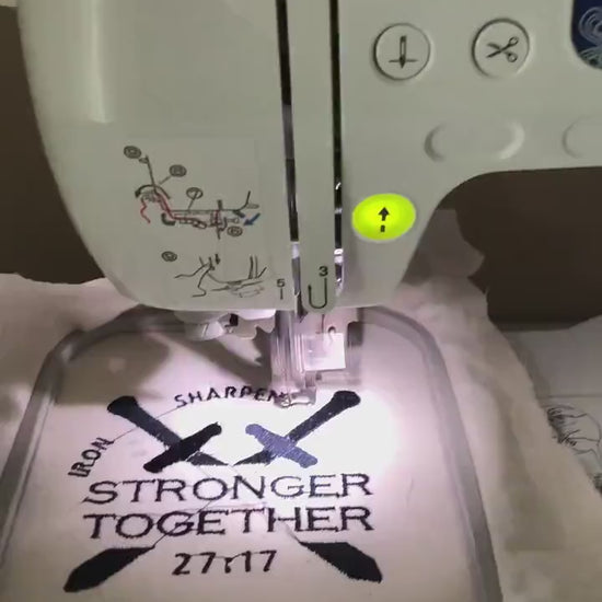 Machine embroidery files, stronger together, PES, DST, hus & more