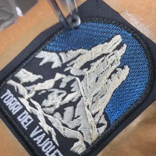 Vajolet Towers Embroidered Patch,  Dolomites Mountain Badge, Hiking Patch, climbing patch