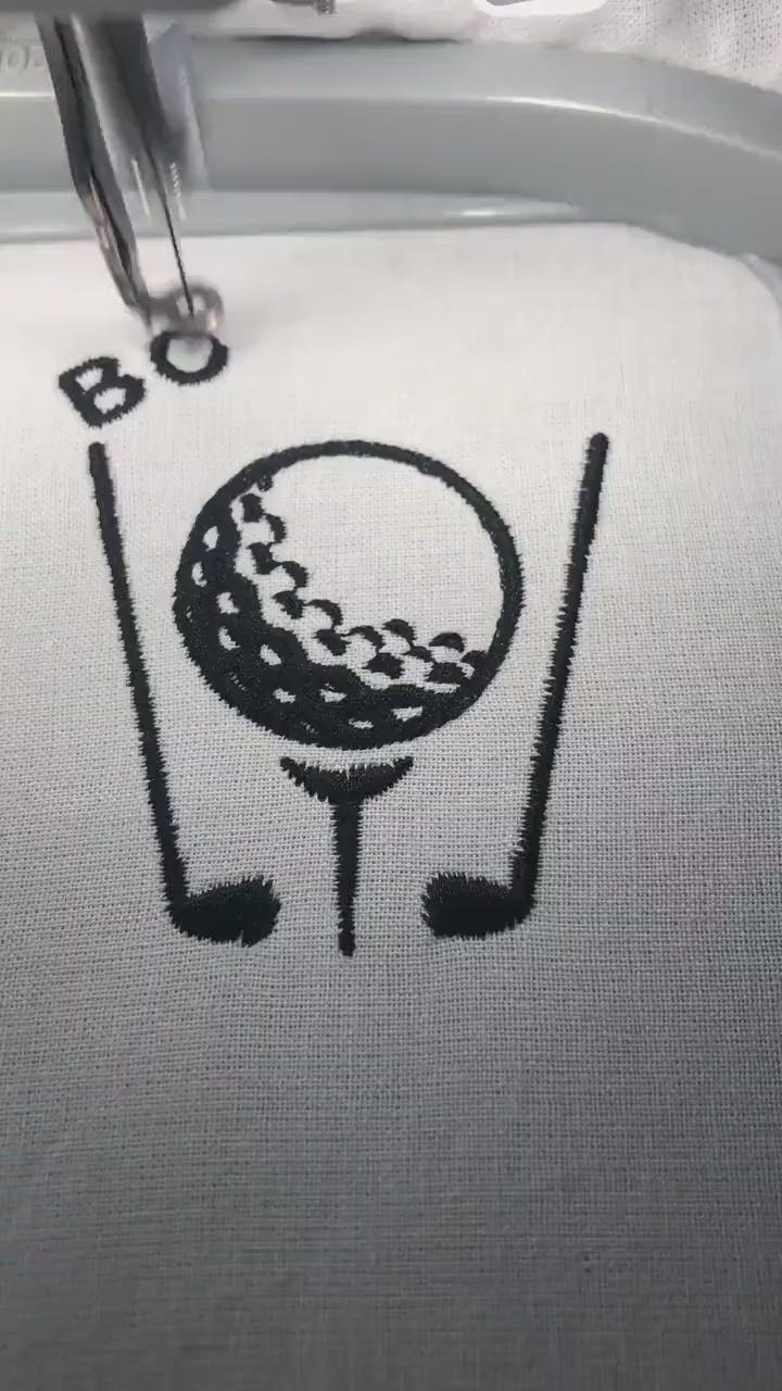Machine Embroidery files, born to golf, PES, DST, hus & more