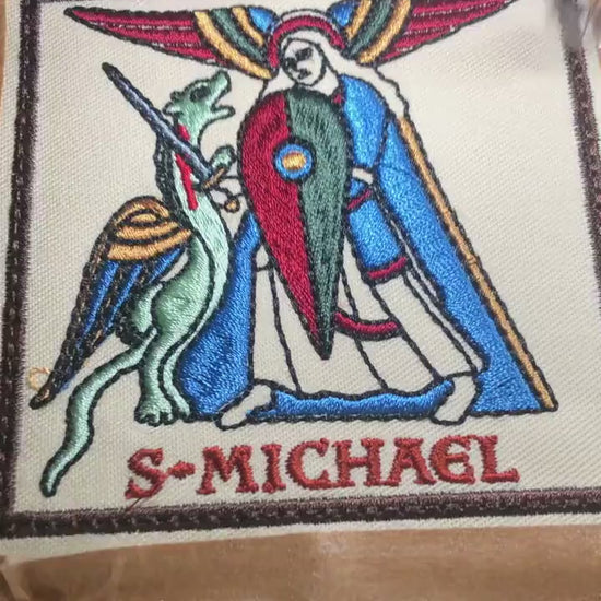 Medieval Saint Michael Patch, Étienne Harding Bible